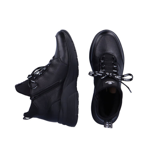 Ghete dama REMONTE D6679-02 negru, piele naturala